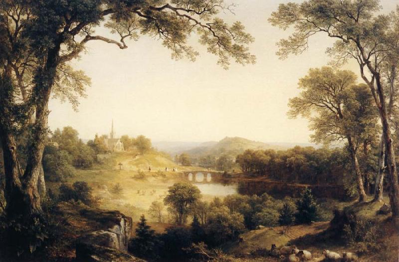 Asher Brown Durand Sunday Morning oil painting picture